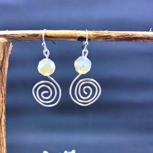 Handmade wire earrings